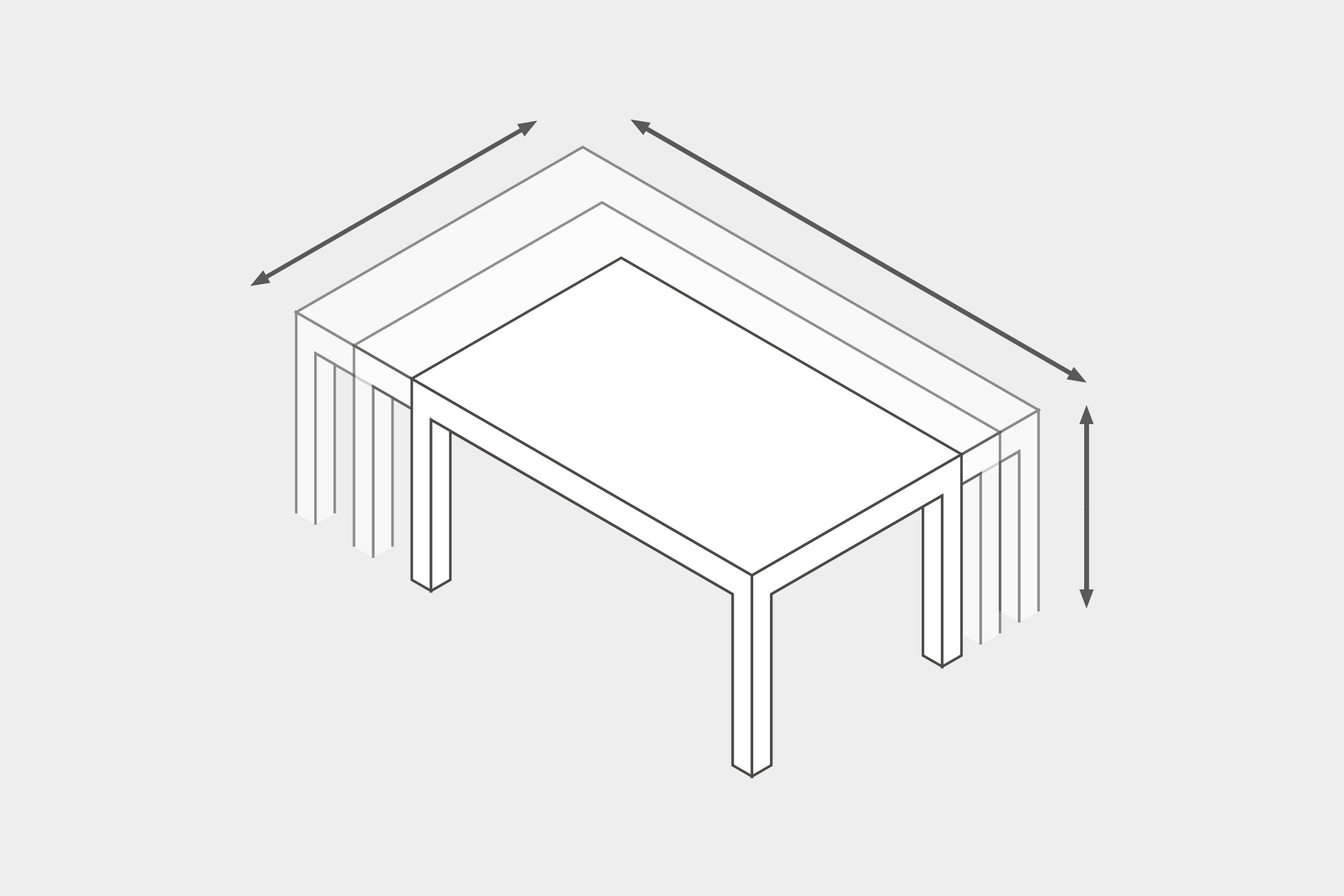 TABLE DT414 (W1200-1350mm)コピーの機能紹介