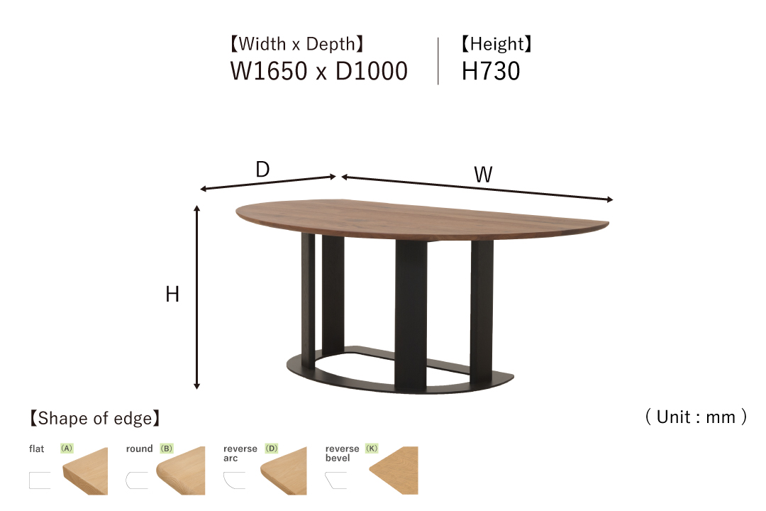 size of TABLE DT621