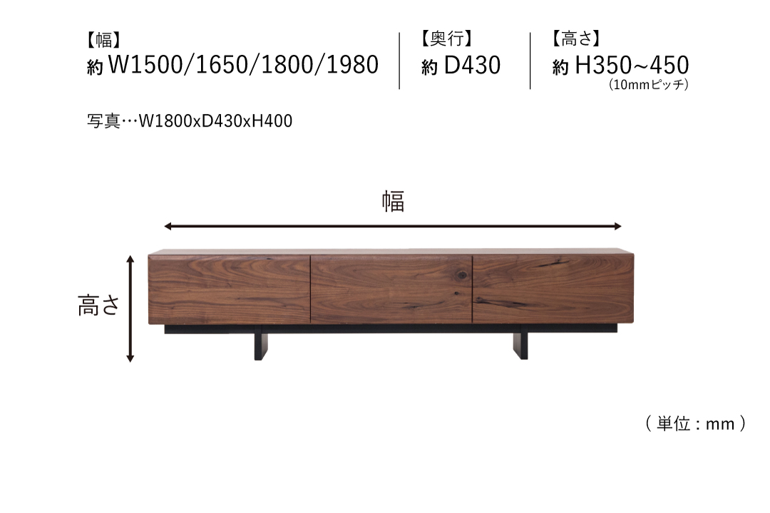 BOARD BO106-150のサイズ