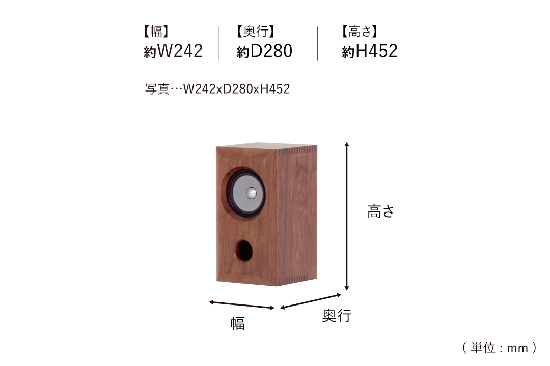 SPEAKER RA101-SPのサイズ